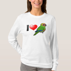 I Love Golden-capped Conures Women's Basic Long Sleeve T-Shirt