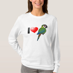 I Love Golden-collared Macaws Women's Bella+Canvas Long Sleeve T-Shirt