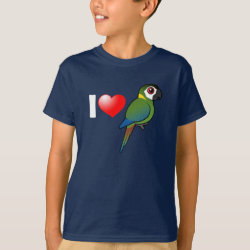 I Love Golden-collared Macaws Kids' Hanes TAGLESS® T-Shirt