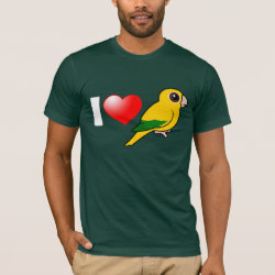 I Love Golden Conures Men's Basic American Apparel T-Shirt