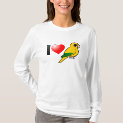 I Love Golden Conures Women's Bella+Canvas Long Sleeve T-Shirt