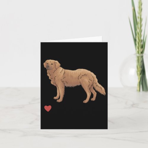 I Love Golden Retrievers  Card