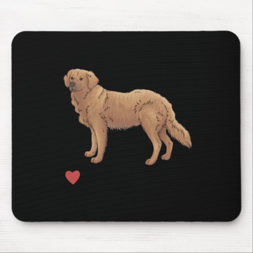 I Love Golden Retrievers  Mouse Pad