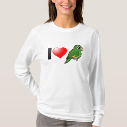 I Love Golden-winged Parakeets Women's Basic Long Sleeve T-Shirt