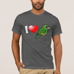 I Love Golden-winged Parakeets Men's Basic American Apparel T-Shirt