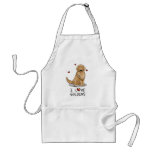I Love Goldens - I Love Golden Retrievers Adult Apron