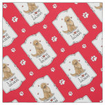I Love Goldens - I Love Golden Retrievers Fabric