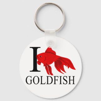 I Love Goldfish Keychains