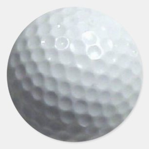 I Love Golf Classic Round Sticker