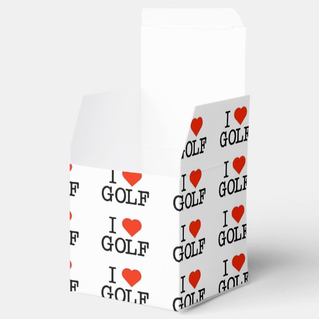 I Love Golf Favor Boxes (Opened)
