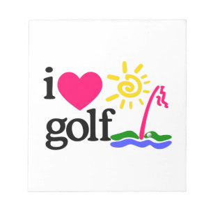 I LOVE GOlF Notepad