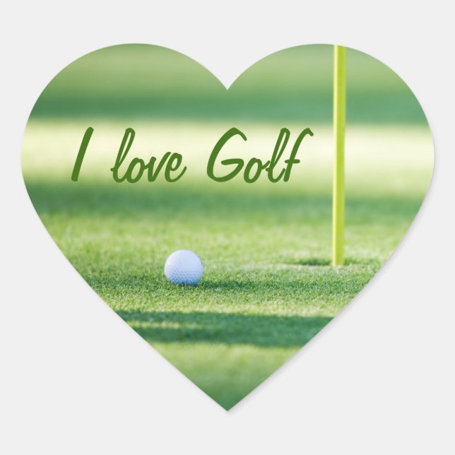 I love golf sticker (Front)