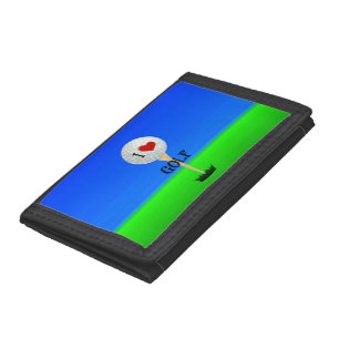 I Love Golf Tri-fold Wallet