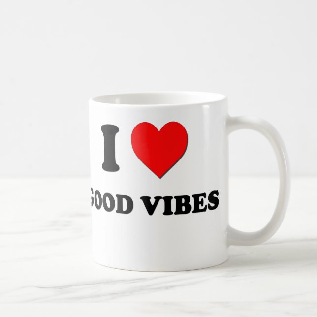 I love Good Vibes Coffee Mug (Right)