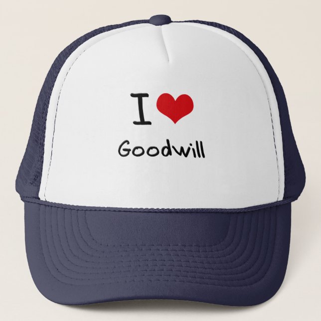I Love Goodwill Trucker Hat (Front)