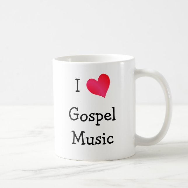 I Love Gospel Music Coffee Mug (Right)