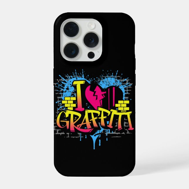 I Love Graffiti – Urban Street Art iPhone Case (Back)