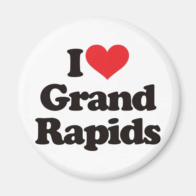 I Love Grand Rapids Magnet (Front)
