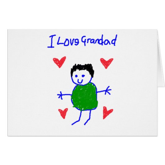 I Love Grandad Cards (Front Horizontal)