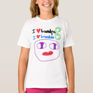 I Love Grandma and Grandpa Kids T-shirt