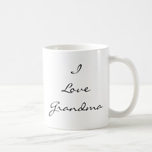 I Love Grandma Customizable Photo Mug