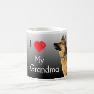 I Love Grandma German Shepherd Coffee Mug