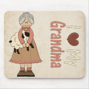 I Love Grandma Mousepad
