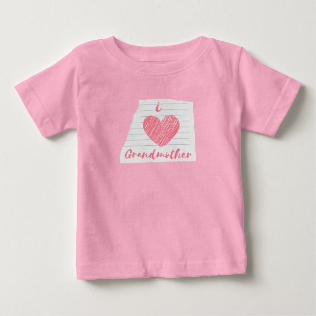 i love grandmother baby T-Shirt (Front)