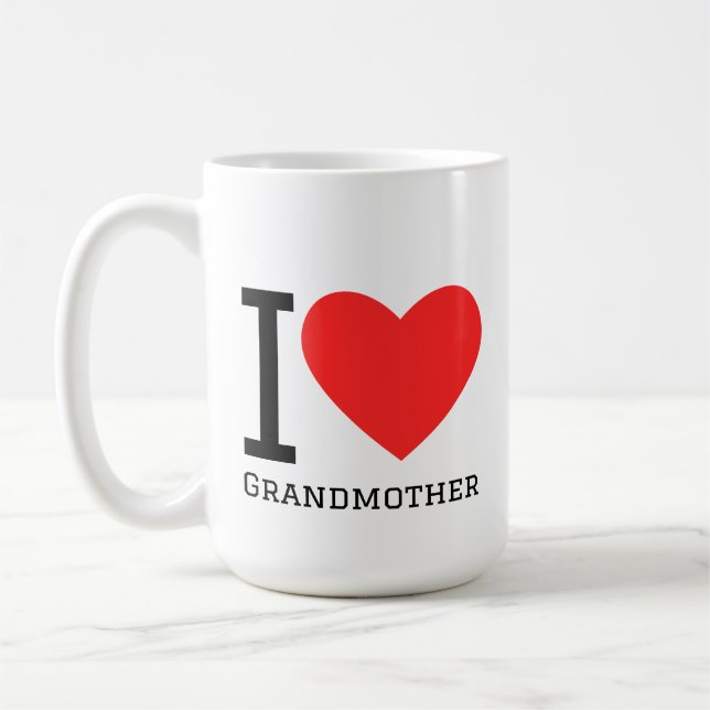 I love grandmother coffee mug (Left)