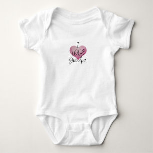 I LOVE GRANDPA baby one-piece Baby Bodysuit