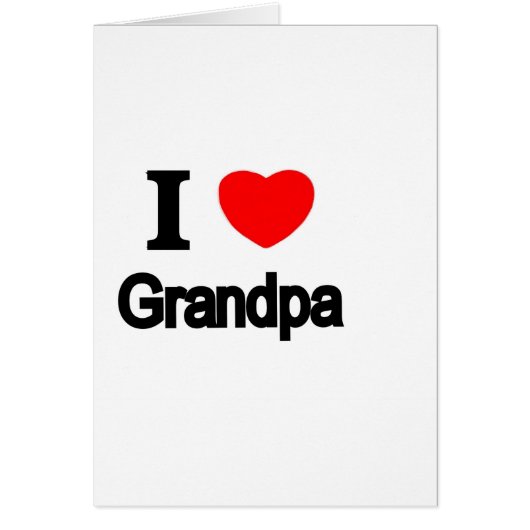 I Love Grandpa Cards (Front)
