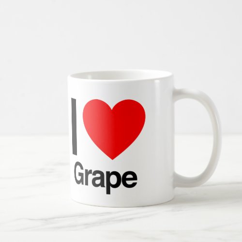 i love grape coffee mug