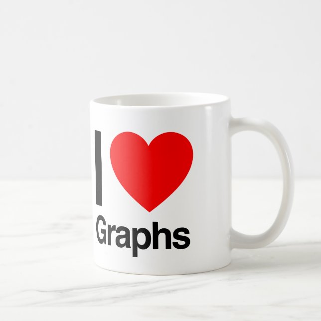 i love graphs coffee mug (Right)