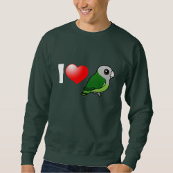 I Love Gray-headed Lovebirds Men's Basic Sweatshirt