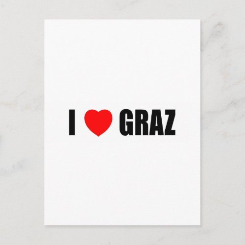 I Love Graz Postcard