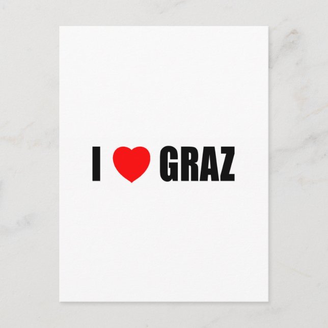 I Love Graz Postcard (Front)