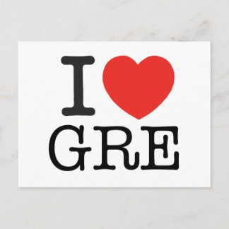 I Love Gre Postcard