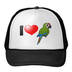 I Love Great Green Macaws Trucker Hat