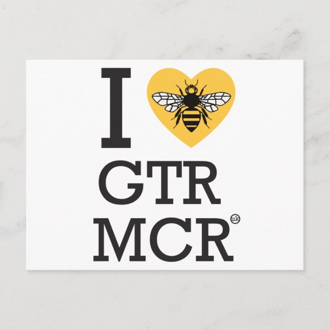 I love Greater Manchester Postcard (Front)