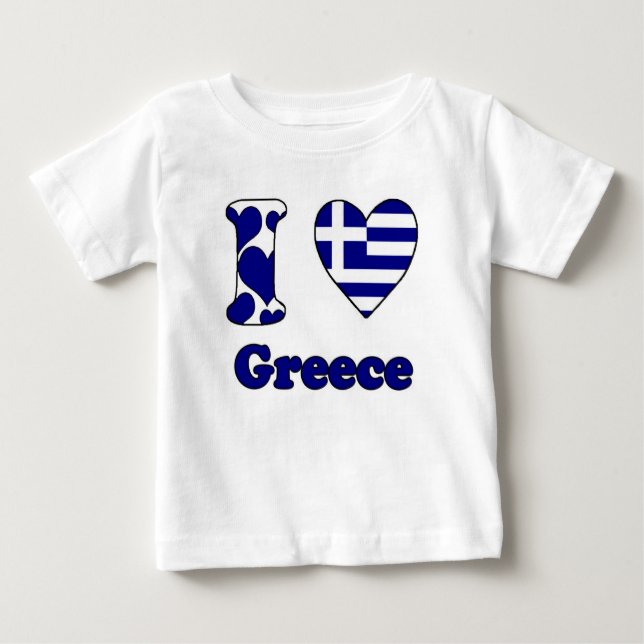 I love Greece Baby T-Shirt (Front)