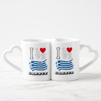 I Love Greece Lovers' mug