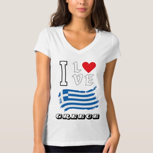 I Love Greece T_Shirt