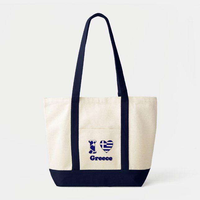 I love Greece Tote Bag (Front)