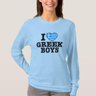 I Love Greek Boys T-Shirt
