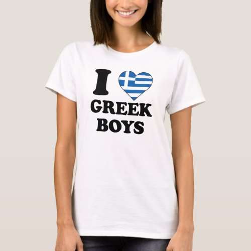 I love Greek Boys T_Shirt