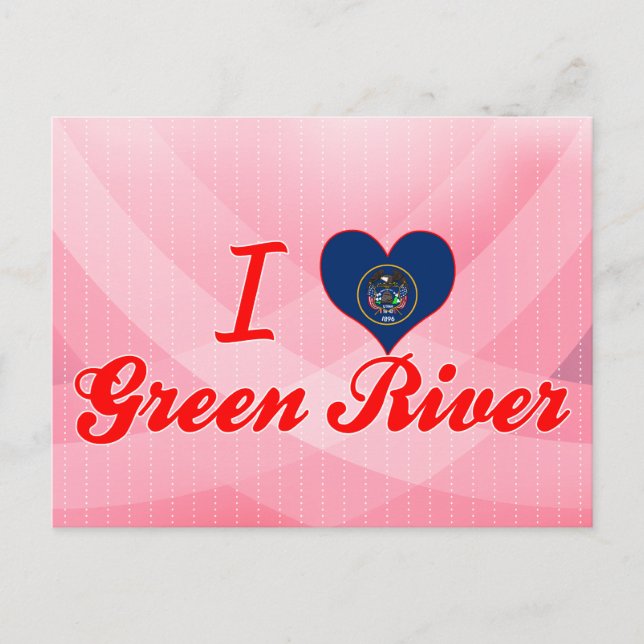 I Love Green River, Utah Postcard (Front)