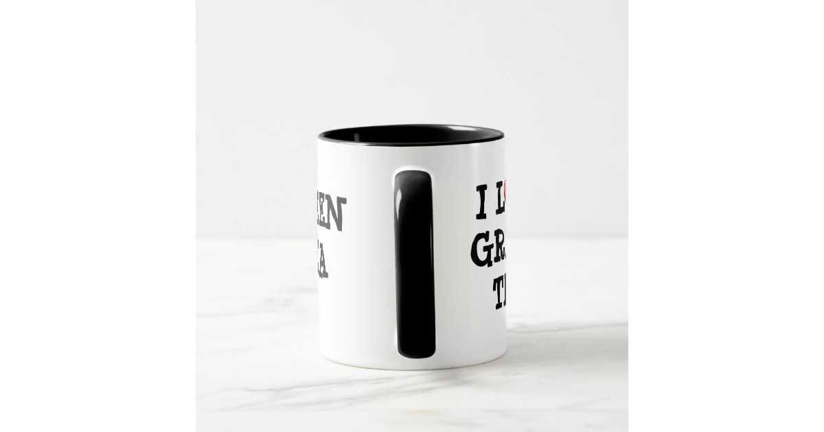 I Love Green Tea Mug - Customisable Mug | Zazzle