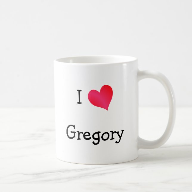 I Love Gregory Coffee Mug (Right)