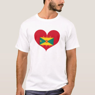 I Love Grenada Flag T-Shirt