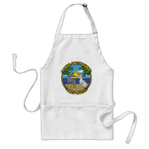 I LOVE GREYHOUNDS THEY RULE ADULT APRON